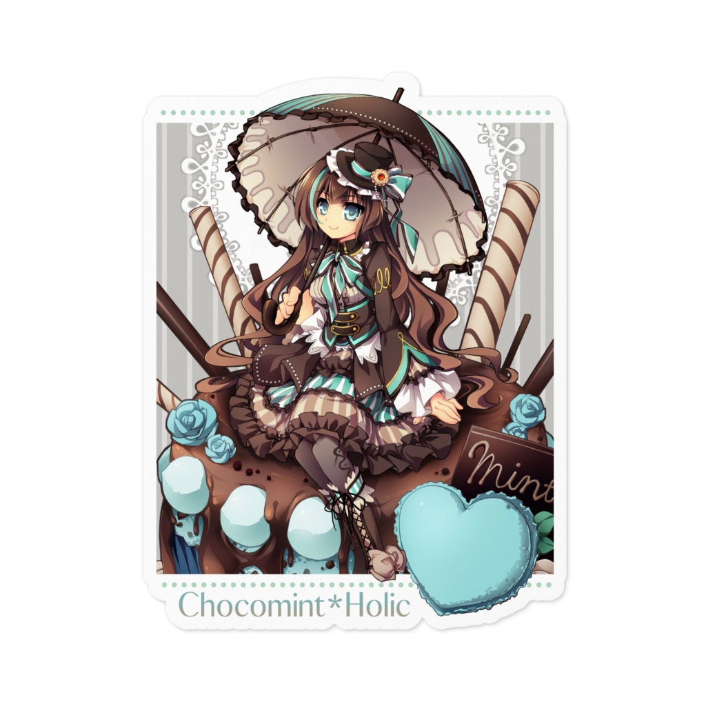 【ローズフェスティバル2023】創作ゴスロリちゃんステッカーコレクション(6種)