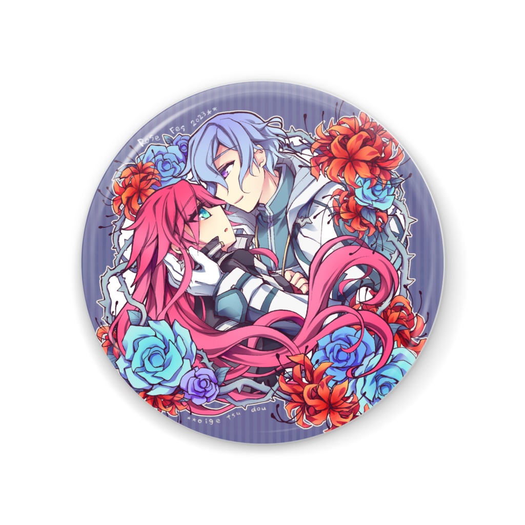 薔薇とリコリス・ラジアータ《軌跡リオセリ》- 缶ミラー