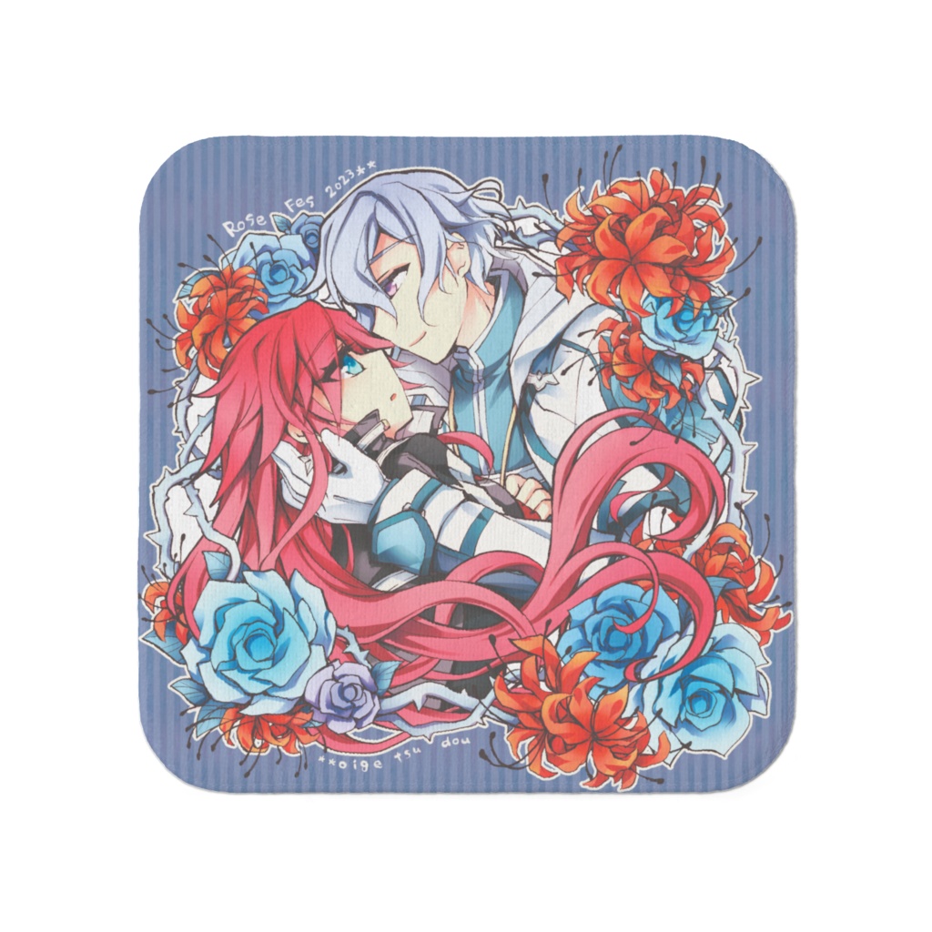 薔薇とリコリス・ラジアータ《軌跡リオセリ》- タオル