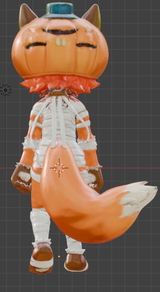 狐の獣人(ほうたん)3Dモデル