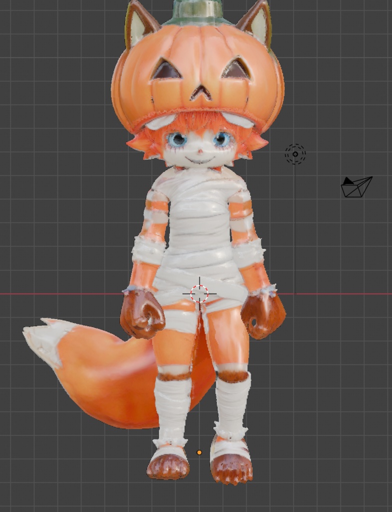 狐の獣人(ほうたん)3Dモデル