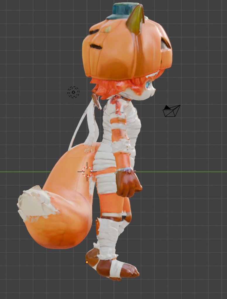 狐の獣人(ほうたん)3Dモデル