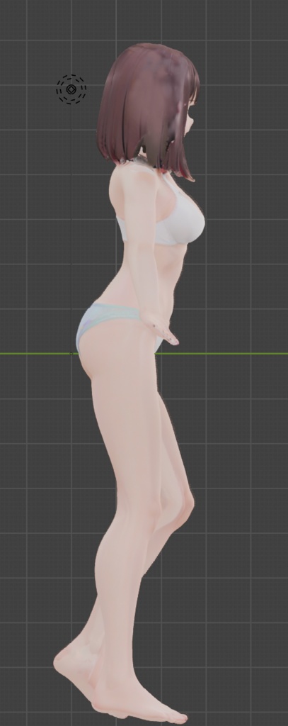 ルナ カフェ少女 【VRChat改変向け素体】