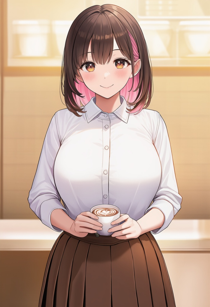 ルナ カフェ少女 【VRChat改変向け素体】