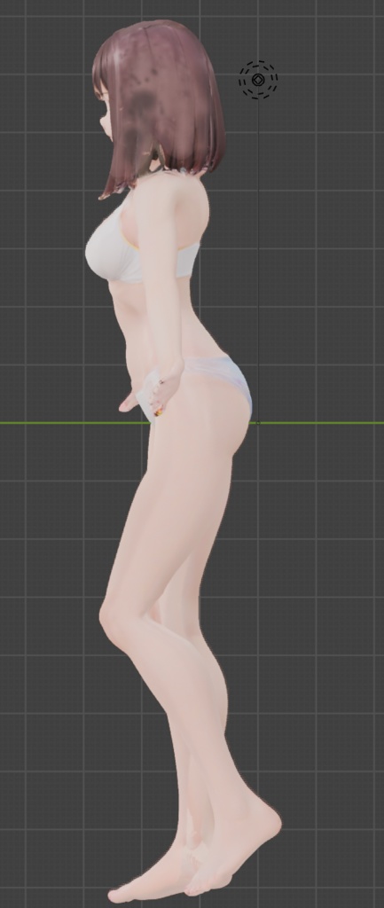 ルナ カフェ少女 【VRChat改変向け素体】