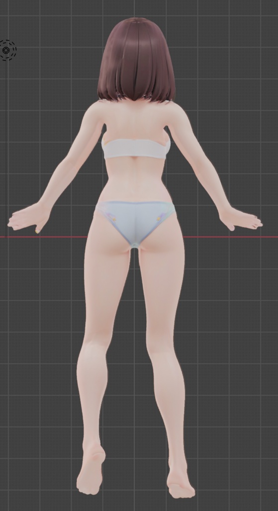 ルナ カフェ少女 【VRChat改変向け素体】