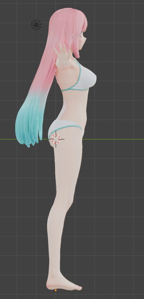 【オリジナル3Dモデル】モモ -Momo- 【VRChat改変向け素体】