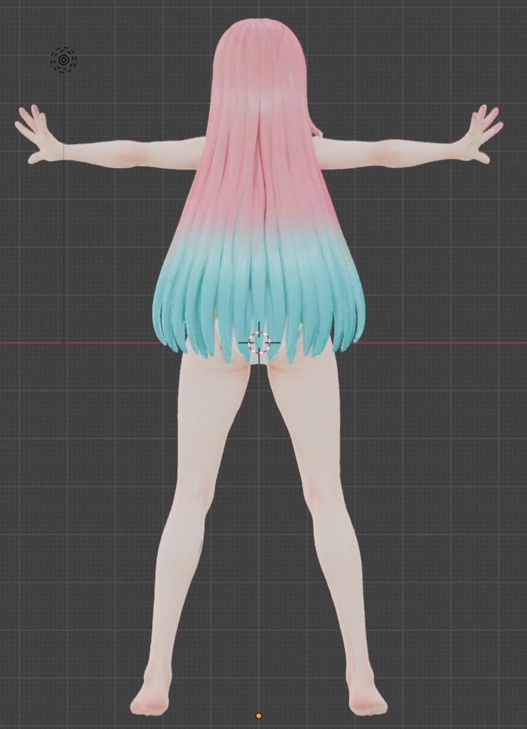 【オリジナル3Dモデル】モモ -Momo- 【VRChat改変向け素体】