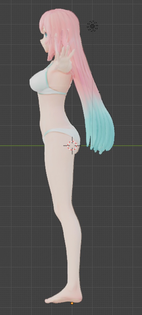 【オリジナル3Dモデル】モモ -Momo- 【VRChat改変向け素体】