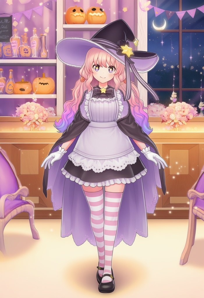 【オリジナル3D】モデル魔女メイド ミミ -MIMI-【VRChat向け素体】