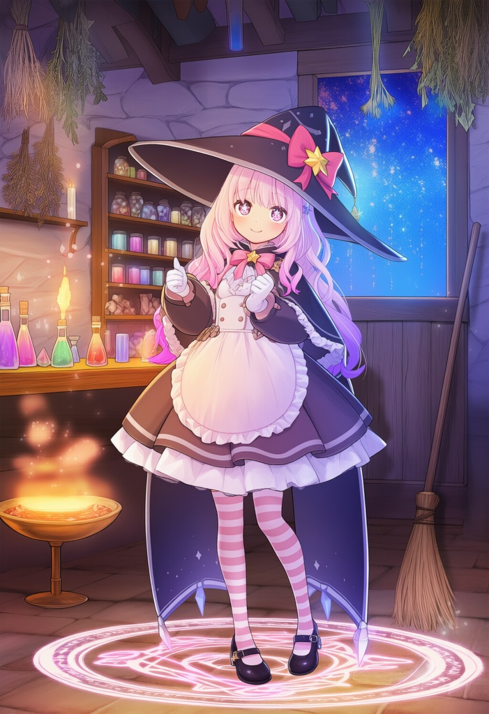 【オリジナル3D】モデル魔女メイド ミミ -MIMI-【VRChat向け素体】