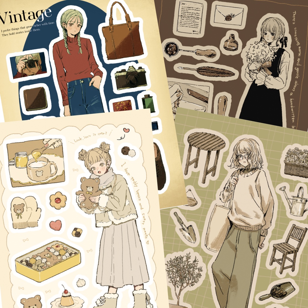 【ステッカーシート】My Little Closet ４種類