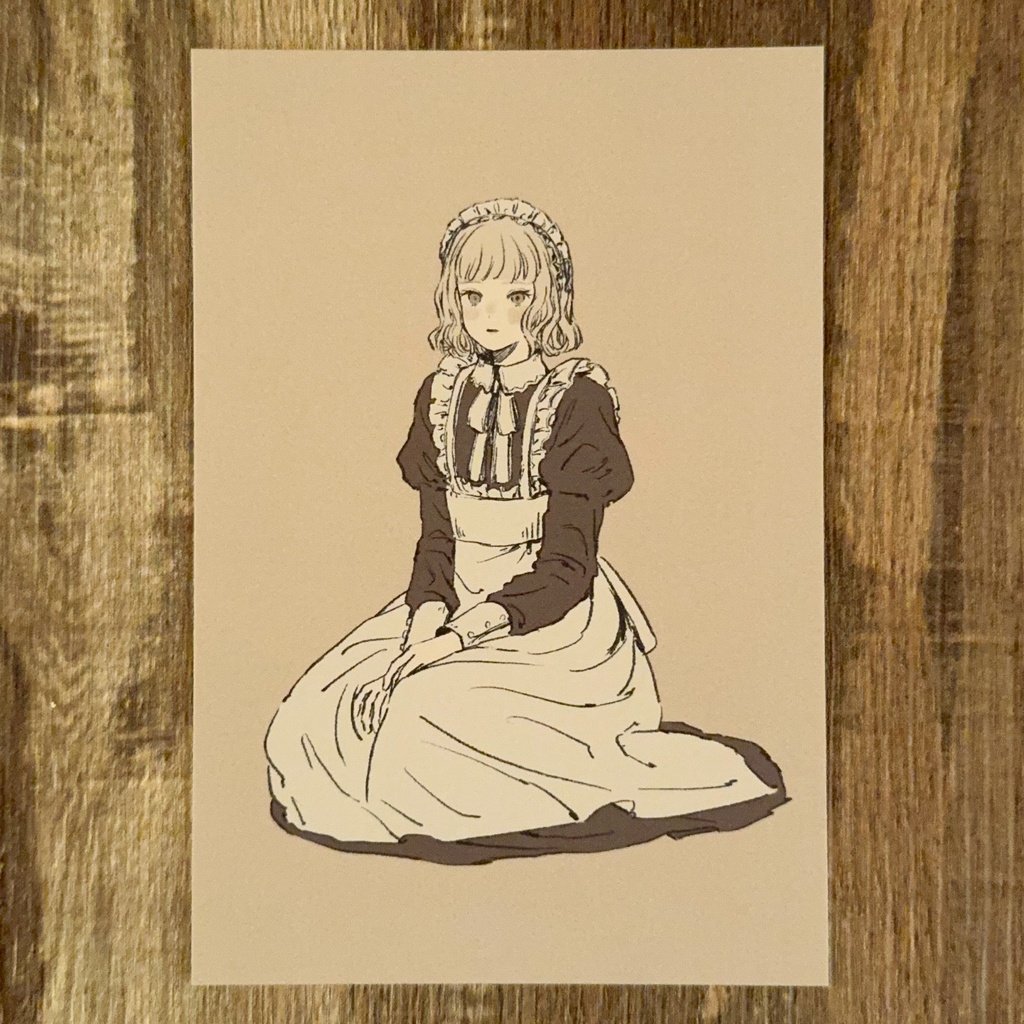 【イラスト集+グッズセット】 メイドと黒猫の日常