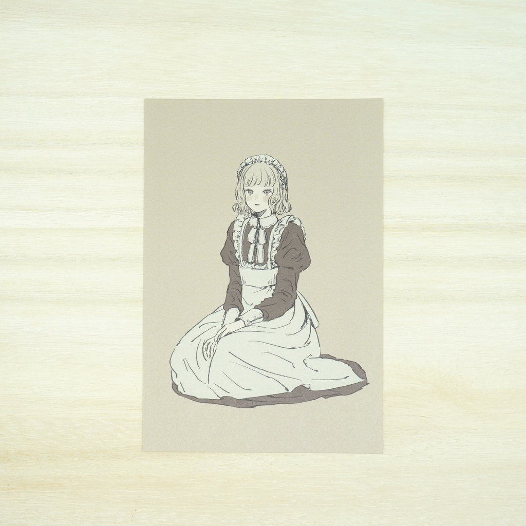 【イラスト集+グッズセット】 メイドと黒猫の日常