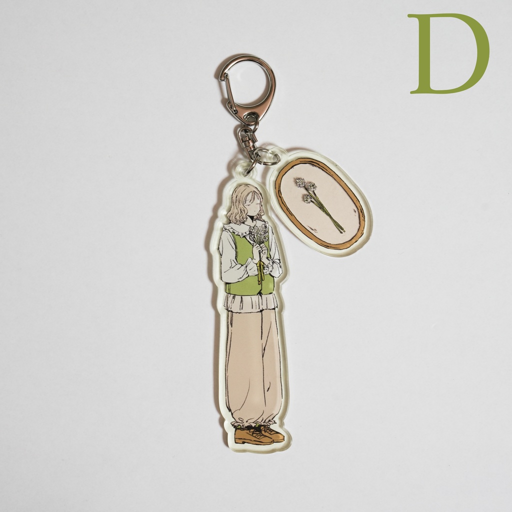 【アクキー】シロツメクサのアクリルキーホルダー
