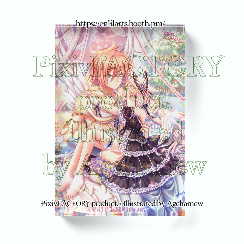 My OCs art - Acrylic block 2