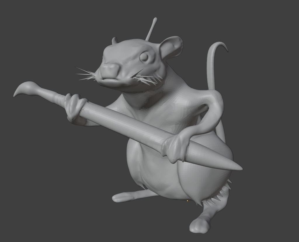 （バンクシー作品）Love Rat【3Dモデルデータ】