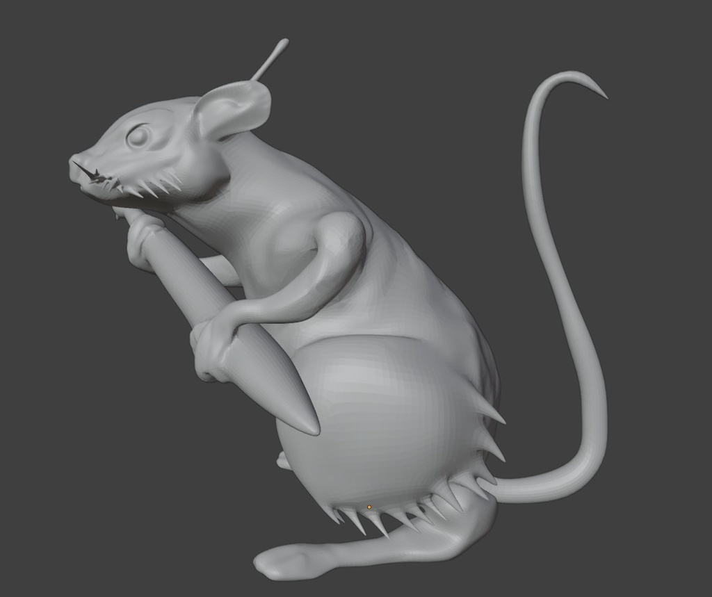 (バンクシー作品)Love Rat【3Dモデルデータ】