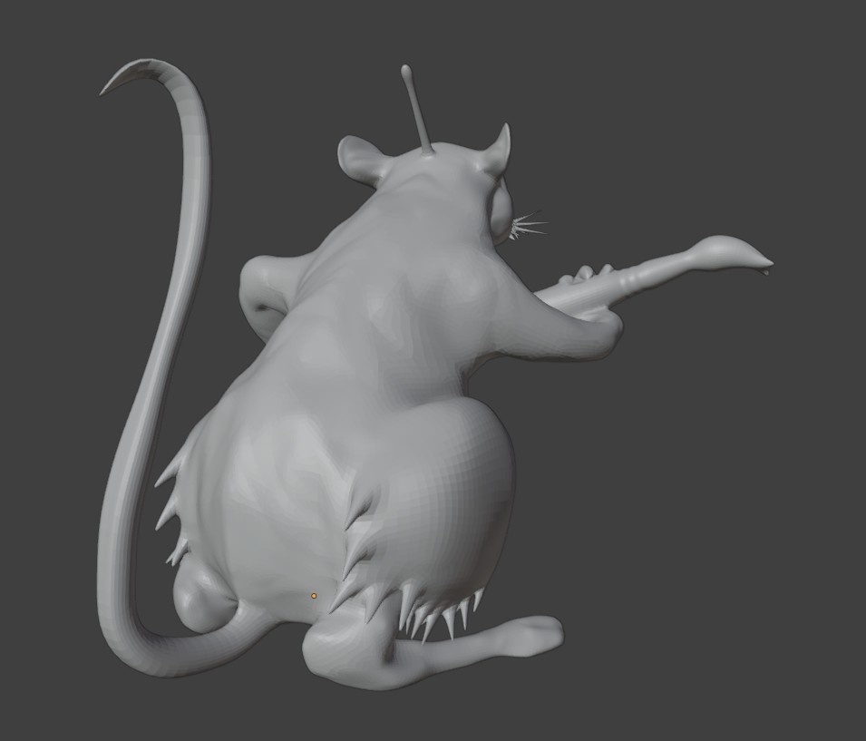 (バンクシー作品)Love Rat【3Dモデルデータ】