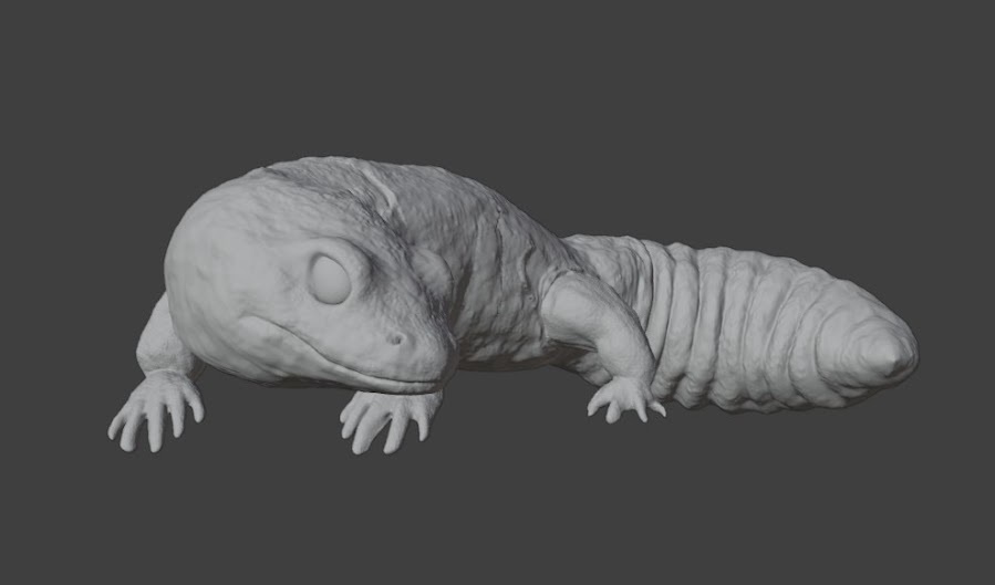 【3Dモデルデータ】トカゲモドキ_リアル
