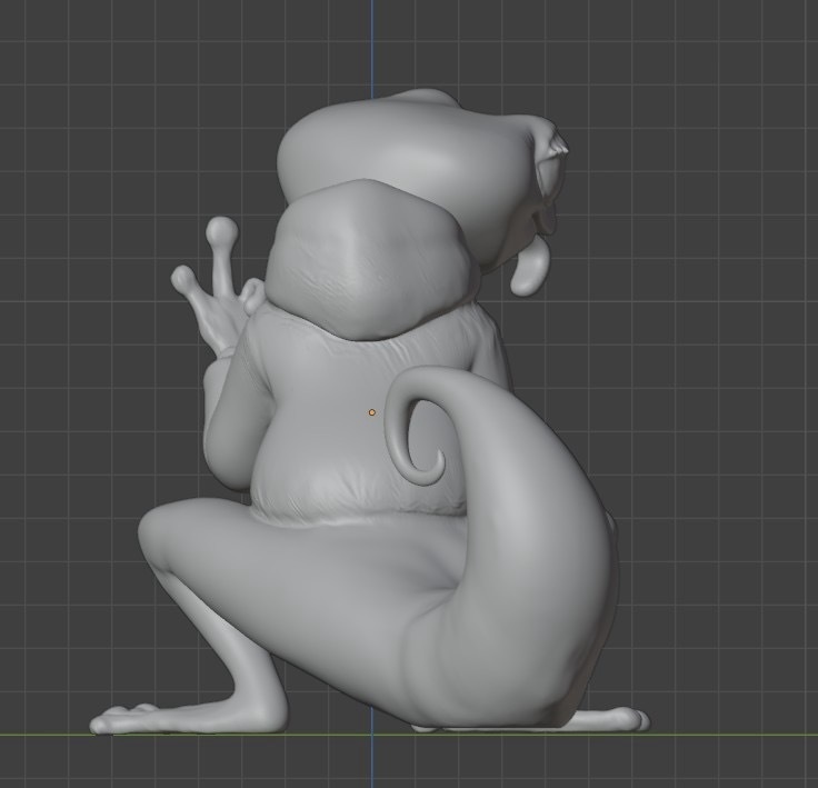 【3Dモデルデータ】路地裏育ちのトカゲモドキ