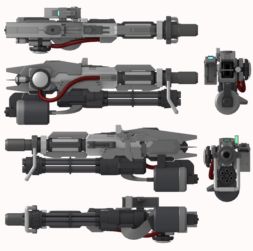 【VRChat想定】複合兵装ユニット「FLW-03」