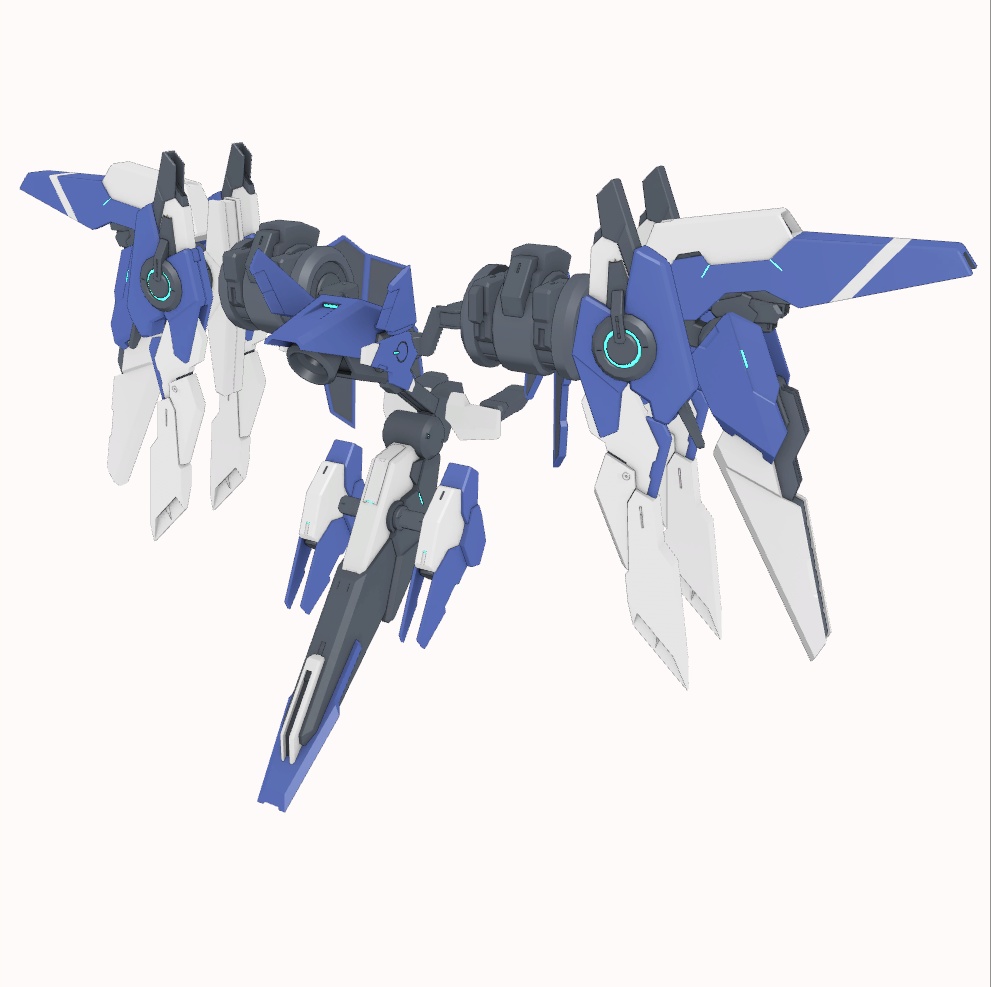 【VRChat想定】武装懸架フライトユニット「FLM-01」