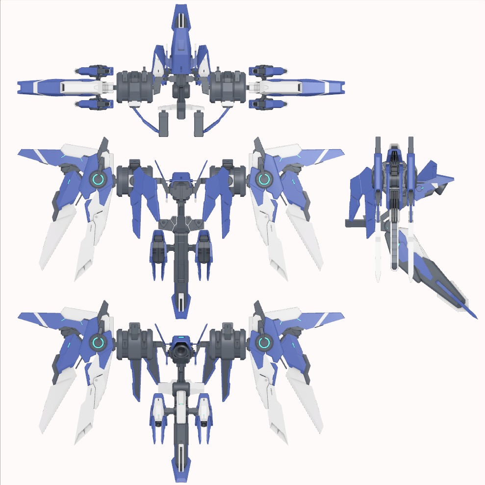 【VRChat想定】武装懸架フライトユニット「FLM-01」