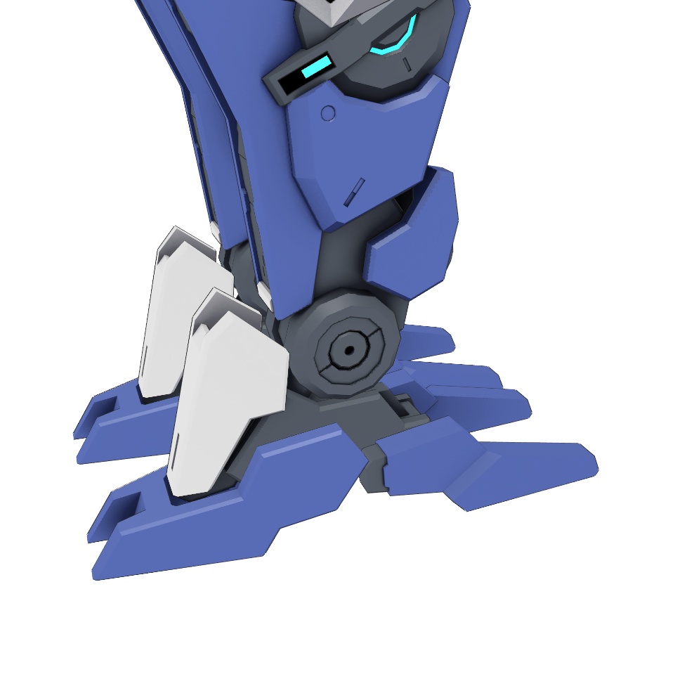 【VRChat想定】義手/義足パーツ「FLA-10/FLL-10」+専用素体