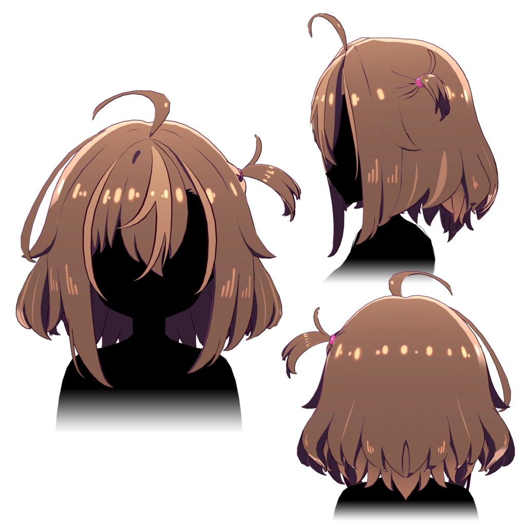 【3D髪型】星凪ゆらぎ&須導シヱル 対応「FLHair 01」