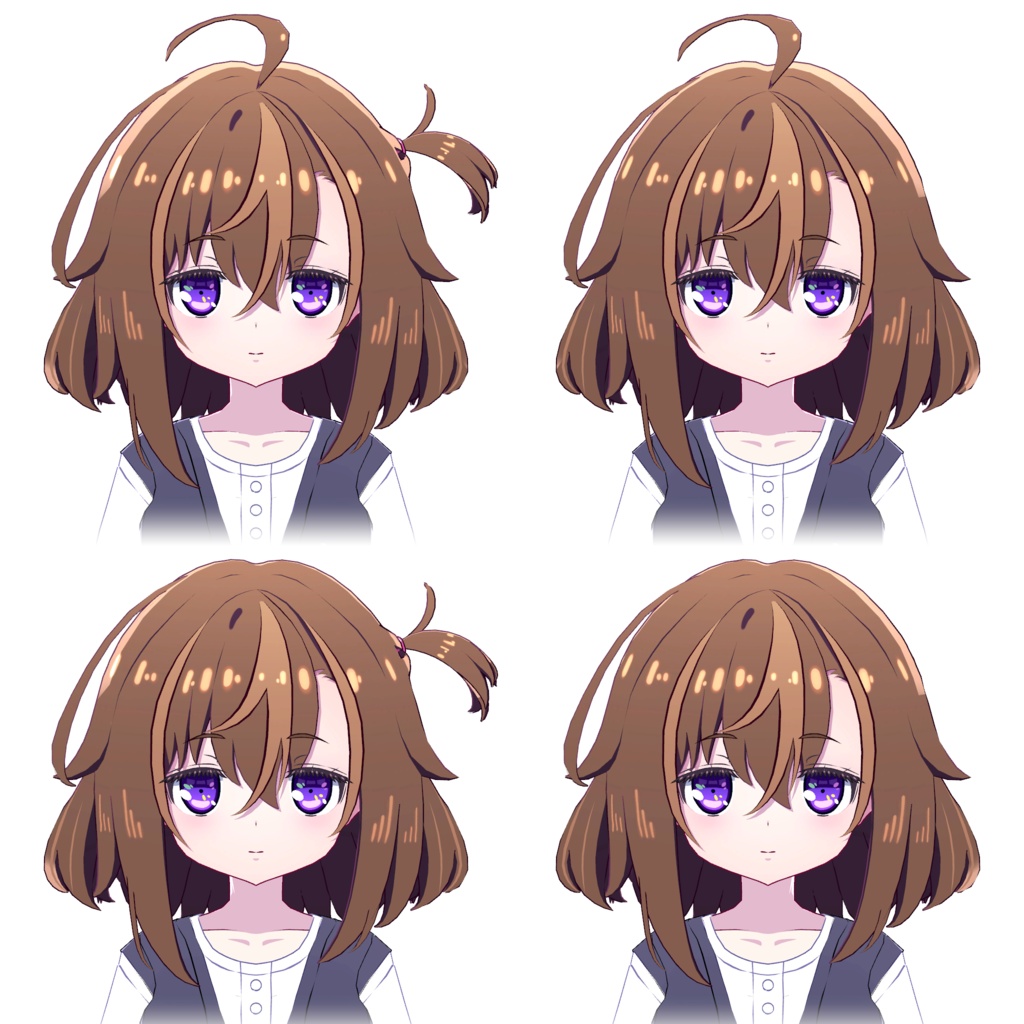【3D髪型】星凪ゆらぎ&須導シヱル 対応「FLHair 01」