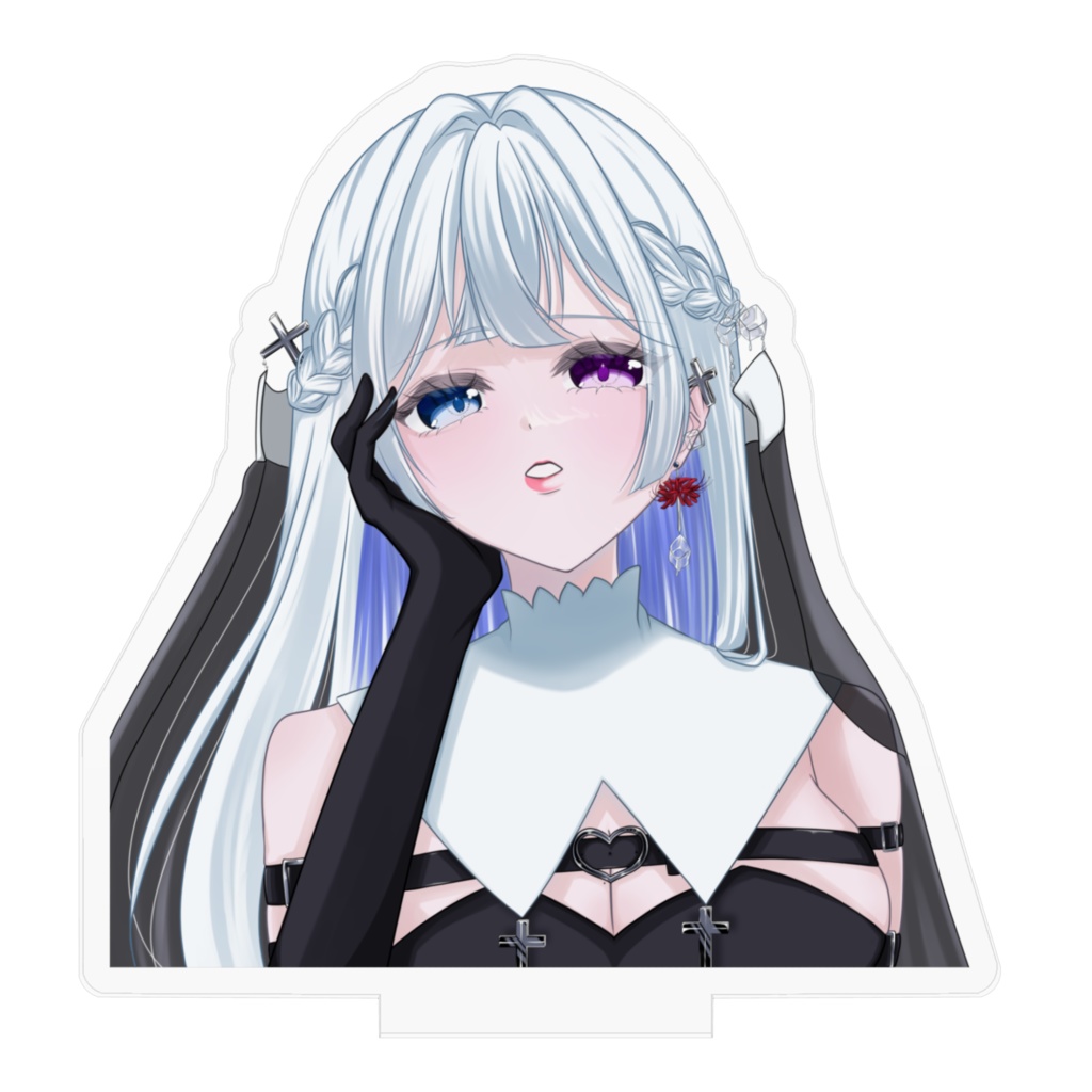 氷水める 初配信&新衣装お披露目記念 アクリルフィギュアA