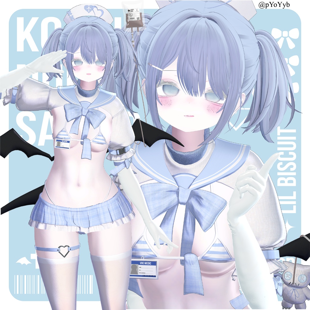 【特大セール中】💉小悪魔セーラーナース💉【VRChat想定】