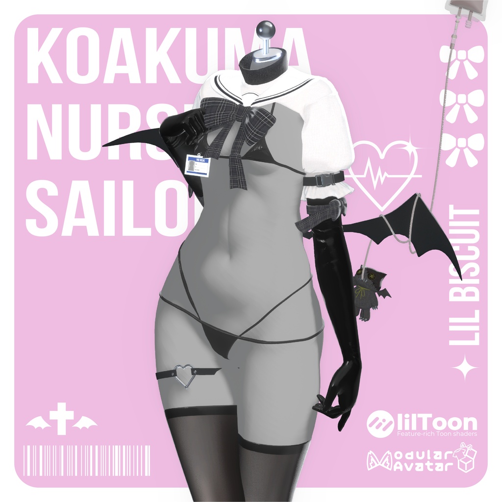 【特大セール中】💉小悪魔セーラーナース💉【VRChat想定】