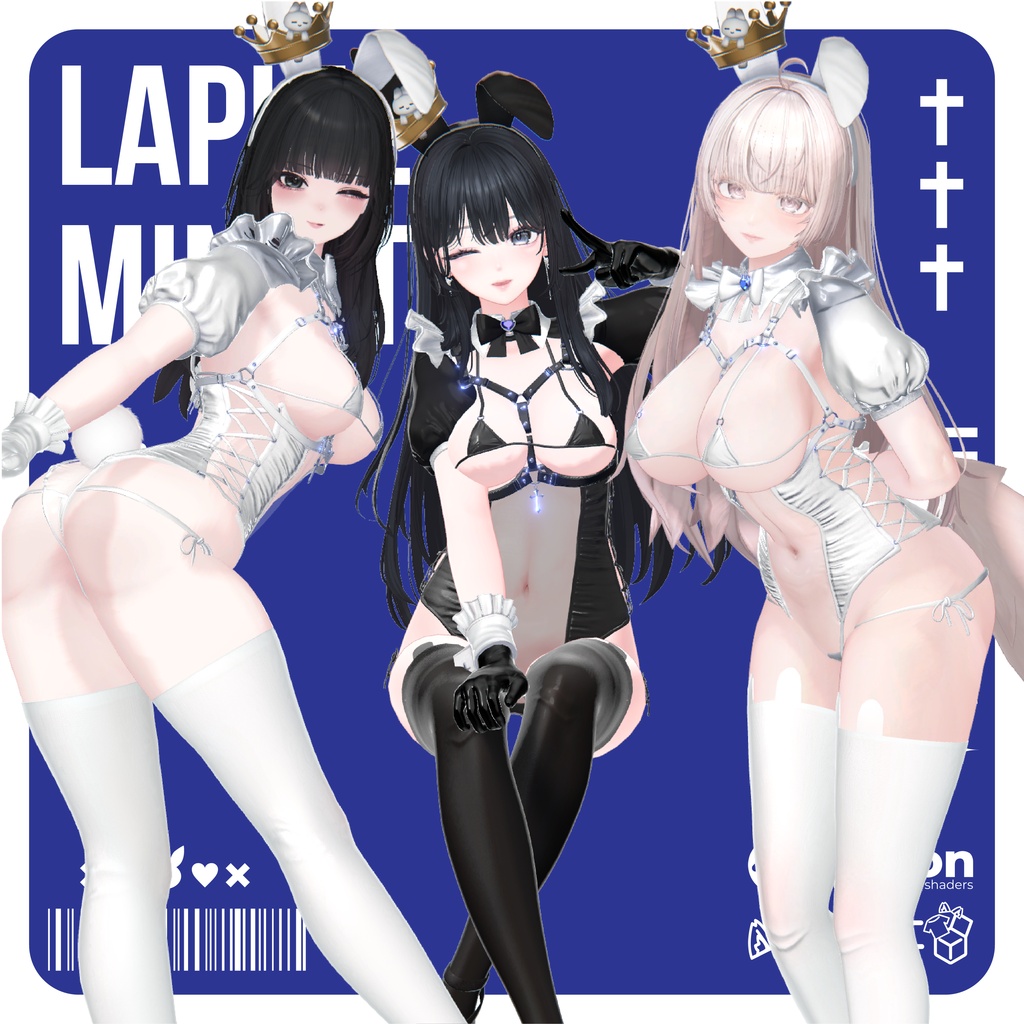 【！一部セール中！】🐰LapineMinuit🐰【VRChat想定】
