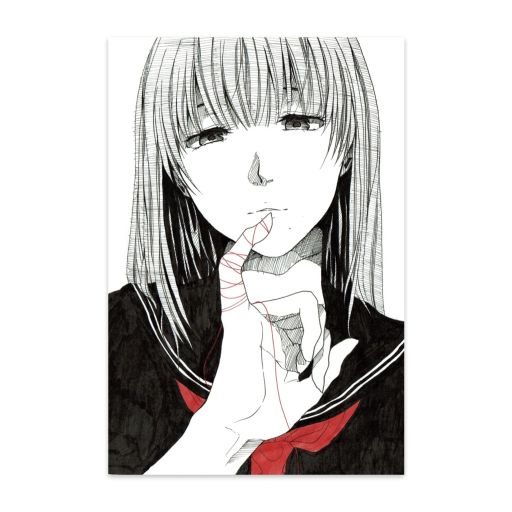 アカイイト　ポストカード