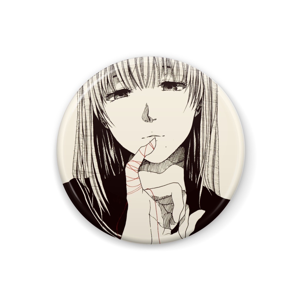 アカイイト　缶バッジ32mm