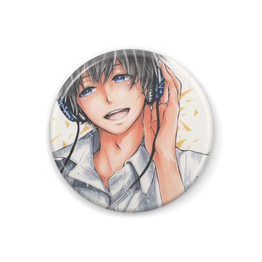 音を楽しむ　缶バッジ32mm