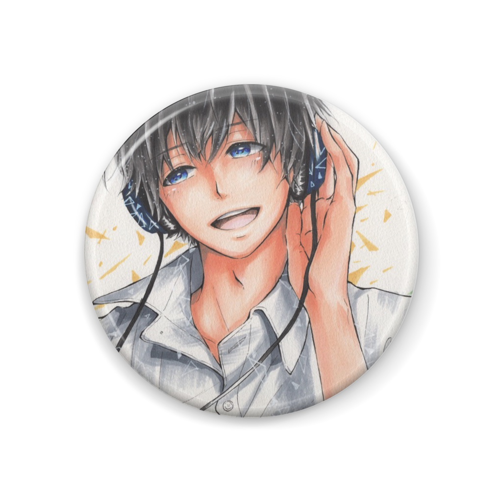 音を楽しむ　缶バッジ44mm