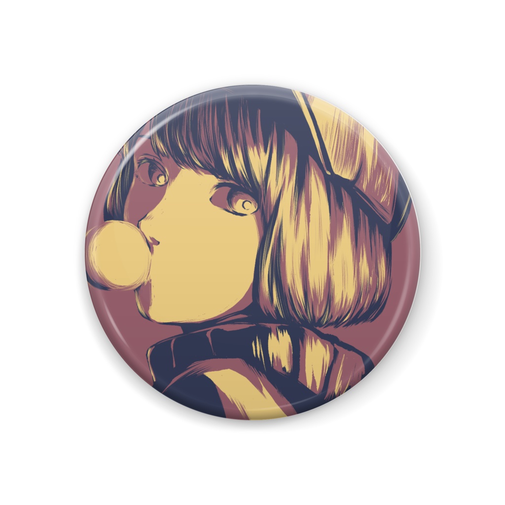 気だるい秋　缶バッジ44mm