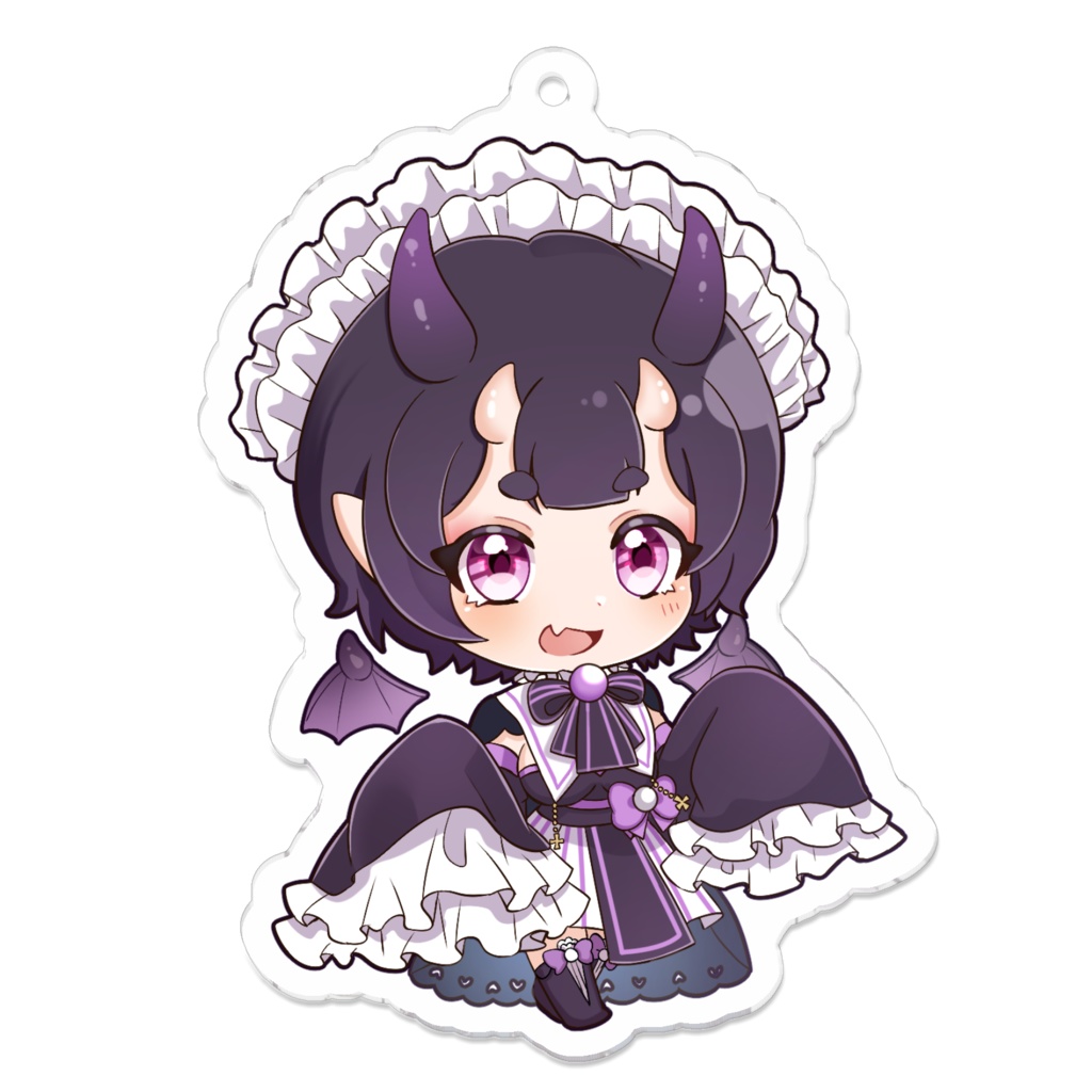 紫鬼乃シキ　アクリルキーホルダー