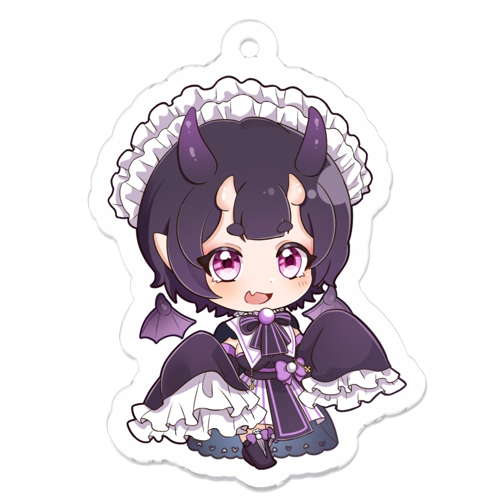 紫鬼乃シキ　アクリルキーホルダー