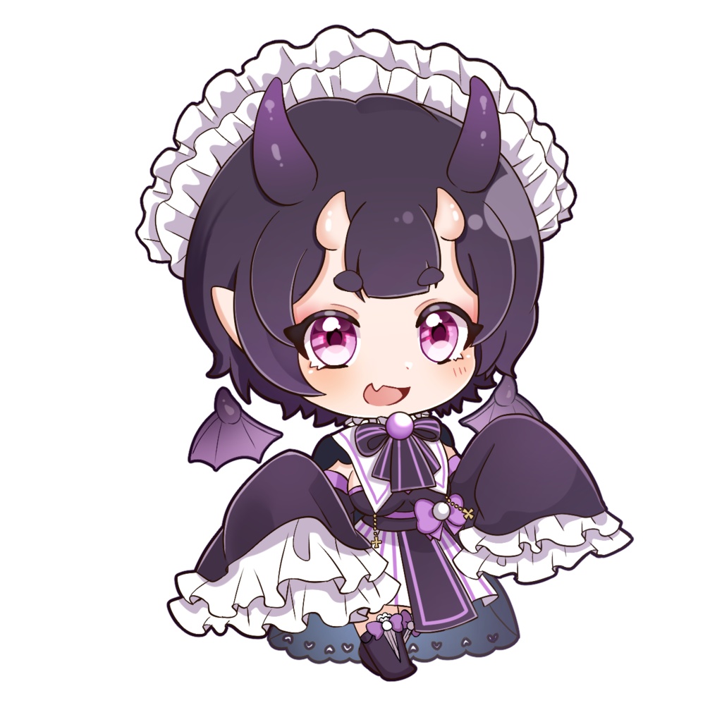 紫鬼乃シキ アクリルキーホルダー