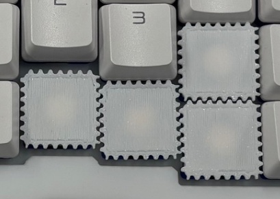 ZIGZAG STAMP(ジグザグ・スタンプ)切手フチ キーキャップ for Choc v2