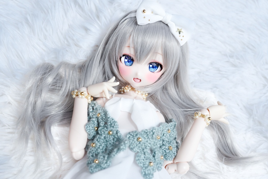 MDD用 白シフォンワンピースセット(S胸)