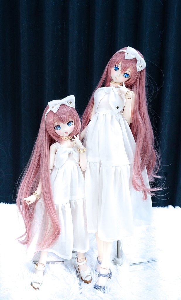 DDサイズ 白シフォンワンピースセット(S胸〜M胸)