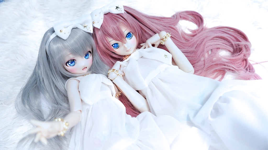 DDサイズ 白シフォンワンピースセット(S胸〜M胸)