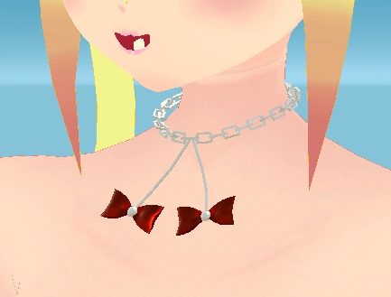 揺れるリボンアクセサリー