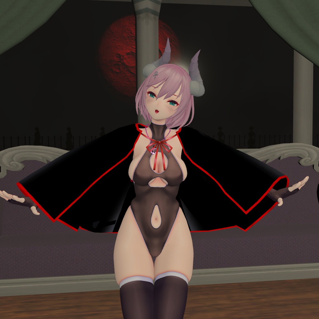 【ハロウィン衣装】ドラキュラマント Girls