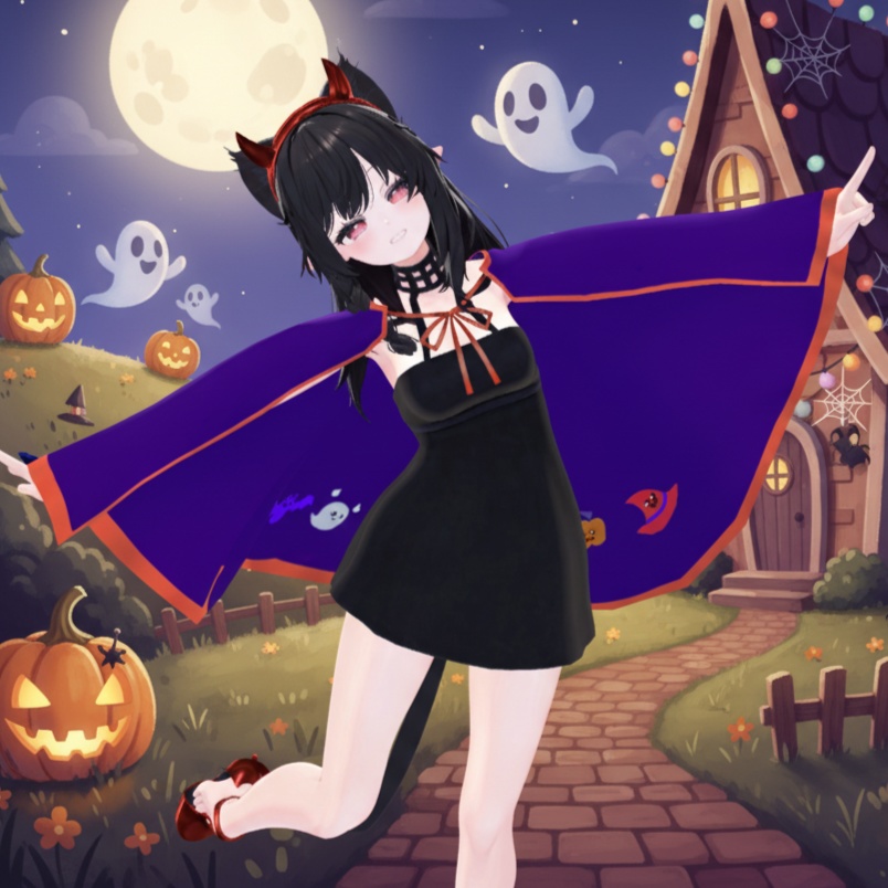 【ハロウィン衣装】ドラキュラマント Girls